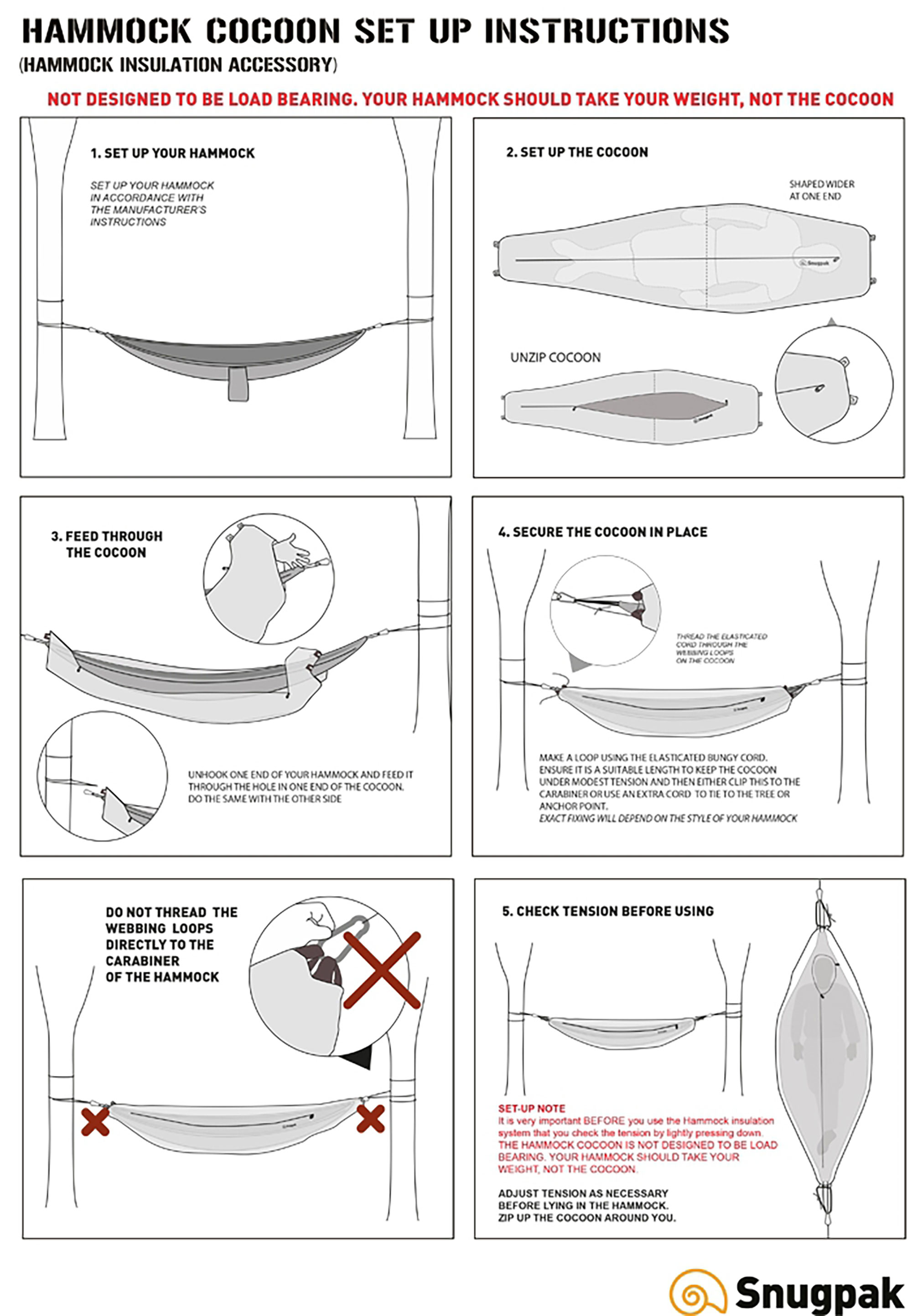 Snugpak Schlafsack Cocoon für Hängematte Oliv